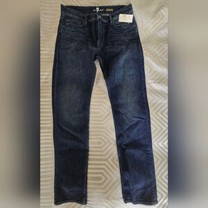 7 For All Mankind Men's Slimmy Slim Straight Jeans Size 36 NWT Skadron Wash